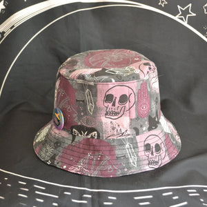 Reversible Bucket Hat - Halloween Witchy